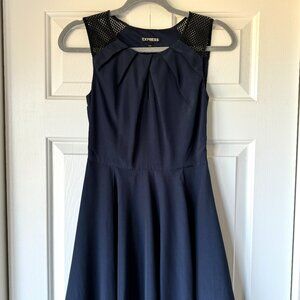 Express Navy Blue Dress Size 0